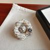 Nuevo Camelia Maillard Vintage Broche Fragante Estilo Temperamento Alto Flor Tela Broche Pin Hecho a Mano Mujeres