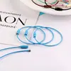 Llavero Colgante Color Caramelo de Metal Fuente de Fábrica Decoración Accesorios DIY Anillo de Alambre de Acero Recubierto de Goma Colorido Acero Inoxidable