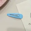 5cm Prendedor de Cabelo Simples Colorido em Formato de Gota d'Água Pintado com Spray Presilha Infantil Bb Presilha de Cabelo para Menina Presilha Lateral para Franja de Estudante Acessório de Cabelo