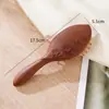 Peine de Cojín de Aire de Sándalo Rojo, Peine de Airbag Tallado para Masaje de Meridianos del Cuero Cabelludo, Peine de Masaje Especial para Mujer con Talla de Zorro, Regalo para Mamá