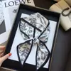 Bufanda Larga Estampada Francesa Combinable Elegante Lazo para el Cabello Cinta para Asa de Bolso Cinta Decorativa de Alta Gama Pañuelo Pequeño
