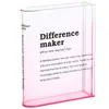 Vaso de Livro para Liquidação Estilo Francês Transparente Acrílico Vaso de Livro Sala de Estar Hidropônico Arranjo de Flores Alta Transparência Ornamento Estilo Europeu