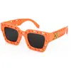Óculos de Sol Quadrados com Moldura de Letra, Formato Côncavo, Moda Personalizada de Nicho para Crianças, Homens e Mulheres 131 Rt087 1