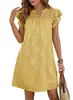 Vestido Floral Plissado de Manga Curta com Gola V e Duas Babados Estilo Verão Novo Tk Europeu e Americano