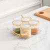Juego de condimentos de cocina de lujo ligero, de alta gama, para el hogar, sal, glutamato monosódico, salsa y caja de condimentos.