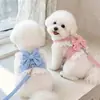 Correa fina para perro, arnés de verano, vestido para perro Maltés, ropa con correa anti-escape para mascotas gato