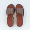 Novas Pantufas Antiderrapantes de Couro de Vaca para Primavera e Verão, para Casal, para Uso Interno, Sapatos de Casa, Pantufas de Bico Aberto, Atacado, Respiráveis