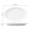 Prato de Cerâmica Branco Puro para Peixe para Uso Doméstico, Prato para Pratos Quentes, Prato Redondo, Tigela para Sopa, Prato de Cerâmica para Cozinhar Peixe em Alta Temperatura, Prato Oval, Louça de Cerâmica