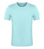 Camiseta de verano fresca de secado rápido con cuello redondo, manga corta, con texto y logotipo impresos personalizados, camiseta publicitaria para hombres y mujeres, ropa para grupo