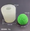 Bolo Mousse de Lichia Meio Descascada DIY Chocolate Assando Vela Perfumada Gesso Molde de Silicone