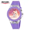 Reloj de Cuarzo Time Beauty Caja Transparente Moda para Mujer Reloj de Cuarzo Impermeable Reloj para Mujer Simple Reloj para Estudiante Hombre