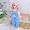Al por mayor de alta calidad 6 puntos 30 cm muñeca linda Traje de Pequeña Princesa 20 articulaciones niña BJD niña regalo de cumpleaños