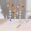 Colgante de cristal colorido con forma de árbol de la vida, atrapasol, para jardín, patio, arcoíris, decoración, transfronterizo