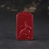 Colgante Zodiaco Arena Dorada Púrpura Cinabrio de Alto Contenido Guardián de Cinabrio Joyería DIY Amuleto Cuadrado Piedra de Nacimiento Buda