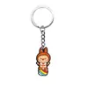 Colgante Lindo de Mochila Escolar Transfronterizo Adorno Llavero DIY Regalo Pequeño Dibujo Animado PVC Labubu Llavero