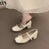 Zapatos Chuyuji de tacón alto estilo francés con lazo plateado, marca niche Birkenstock para mujer, adecuados para uso en exteriores, verano 2026, tacón grueso, para combinar con faldas