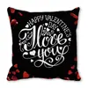 Feliz Día de San Valentín Feliz funda de almohada de piel de durazno funda de almohada funda de almohada suministro de fábrica plataforma transfronteriza zxt532