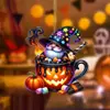 Venta Caliente Nuevo Acrílico 2D Calavera Dulce Decoración de Halloween Colgante para Coche