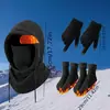 Comercio exterior transfronterizo Temu artículo más vendido conjunto de 2-4 piezas de gorro, guantes, calcetines y mascarilla facial a prueba de frío admite dropshipping y etiquetado
