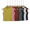 Camiseta sin mangas de cuello alto pequeño para mujer, ropa de verano de Spice Girls, elástica, ajustada, sexy, para llevar debajo, top interior chic