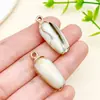 15 Tipos de Colgantes de Acrílico Dorado Electroplateado Láser Oceánico Imitación de Caracola para Pulsera, Collar, Joyería Hecha a Mano