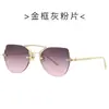 Óculos de Sol Metálicos Novo Estilo Europeu e Americano 2515 Óculos de Sol Poligonais Personalizados da Moda para Mulheres Óculos de Sol Tendência Anti-UV