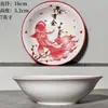 Hogar 2026 Modelo Nuevo Vajilla Cuenco de Cerámica Cuenco de Color Bajo Esmalte Cuenco para Sopa Cuenco Cónico Estilo Japonés Tazón Grande para Sopa Cuenco para Frutas
