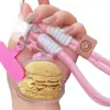 Hamburguesa de Oro Puro, Papas Fritas, Té de Leche, Colgante de Teléfono Dorado, Colgante de Bolsa Lindo, Llavero, Regalo para Mejor Amigo o Pareja