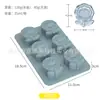 Bandeja de Gelo de Silicone para Sopa Congelada Transfronteiriça com 4 Compartimentos Caixa de Armazenamento de Suplemento Alimentar Doméstico Bandeja Congelada com Tampa