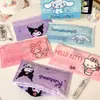 Bolsas de basura autoadhesivas Sanrio con diseños de Cinnamoroll y Kuromi, lindas bolsas de almacenamiento adhesivas de escritorio portátiles y engrosadas