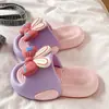 Lindas pantuflas de orejas de conejo para niñas, sandalias de plataforma gruesa para mujer que aumentan la altura con lazo, adecuadas para uso en exteriores y en casa