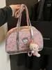 Bolso Femenino de Moda de Gran Capacidad, Diseño de Alta Gama, Bolso Cruzado de Hombro Casual para Negocios, Bolso de Mano con Estampado para el Brazo