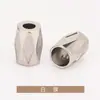 Padrão Hexagonal Metal Sino Pendurado Tubo Reto Corda com Fivela na Ponta Liga de Zinco Galvanizada Fivela de Corda de Calça Acessórios de Vestuário Jinda