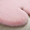 Tapete de Pele de Coelho Sintética para Quarto e Mesa de Cabeceira Tapete de Pelúcia de Coelho para Janela de Canto de Sala de Estar Varanda Tapete de Urso de Pelúcia para Quarto de Criança Mesa de Computador