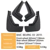 Adequado para BAIC BEIJING Beijing X3 2019 - Para-lamas e protetores de lama para carros de comércio exterior transfronteiriço