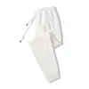 Pantalones joggers de algodón chino para hombre de 300 g, corte holgado, con puños, pantalones largos deportivos casuales, estilo básico de color liso, nuevo modelo de otoño/invierno