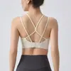 Sutiã Esportivo Feminino à Prova de Impacto com Sustentação para Corrida, Fitness, Yoga, Colete com Costas Cruzadas Bonitas, Alças Duplas