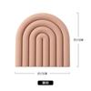 Tapete Térmico Arcoíris Nórdico Transfronterizo, Tapete Grueso para Cazuela, Salvamanteles Térmico para Mesa de Cocina, Posavasos Irregular de Silicona