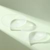Almofada de ombro de silicone unissex destacável transparente sem costura Almofada de ombro estéreo sem costura almofada de ombro em ângulo reto