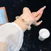 Pulsera de Cristal Natural Citrino Limón Amatista Amatista con Cuentas para Mujer Moda de Gama Alta Diseño de Nicho Fresco
