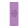 Venta al por mayor del fabricante Esterilla de Yoga de Caucho PU Caucho Natural Antideslizante Línea de Postura Esterilla de Fitness Esterilla de Lujo Esterilla de Yoga Engrosada