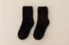 Calcetines de Invierno Cálidos de Pelo de Visón para Mujer Color Sólido Espesados de Felpa de Visón Calcetines de Longitud Media Cálidos Resistentes al Frío Calcetines de Luna Calcetines para Dormir