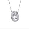 Collar Ojo del Diablo Shijia Borla Dinámica Swarovski Corazón Danzante Cisne Cadena para Clavícula Transfronterizo