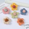 Dibujos animados lindo tejido de punto Lana flor de cinco pétalos diy horquilla para el cabello infantil tocado zapatos y calcetines Accesorios Venta al por mayor
