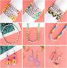Cross-border Hot Selling DIY Crianças Pulseira Da Amizade Colar Multicolorido Cerâmica Macia Contas De Argila Contas Espaçadoras Contas Redondas Jóias terno