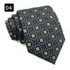 Corbata de Hombre Estilo Hong Kong Retro Estampado Vestido Moda Yuppie Seda Texturizada Accesorios Camisa Traje Hecho a Mano Ancha 8CM