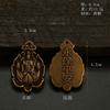 Accesorios de etiqueta de Loto de Latón colgante llavero estuche para llaves de coche para hombres y mujeres joyería Bodhisattva Maitreya