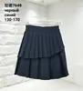 7648 Falda plisada para niñas de comercio exterior transfronterizo, minifalda de uniforme escolar