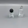 Botella de Perfume de Alta Gama de 30 ml Tapa Redonda Multicolor Botella Portátil para Sub-embotellar Perfume Botella Pulverizadora Cosmética Exquisita Botella de Vidrio