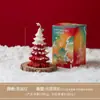 Vela Aromática Árvore de Natal com Topo Nevado Enfeites Criativos de Natal Lembrança Fragrância para Quarto Atmosfera Presente de Feriado